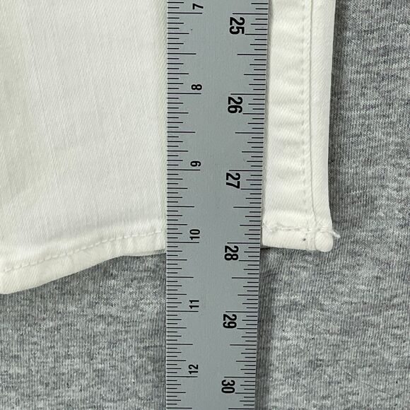 Articles of Society Jeans Womens 28 White Denim Skinny Low Rise 5 Pocket - Picture 9 of 12
